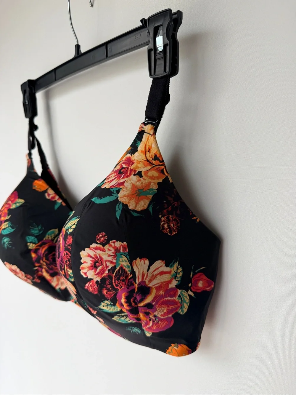 Torrid 360° Back Smoothing Wire-Free Lightly Lined Floral Bra 40DDD